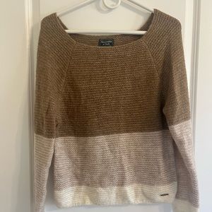 Cozy Abercrombie Tri-Tone Sweater